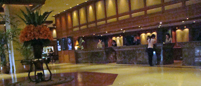 Lobby of Landmark Hotel