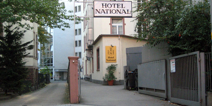 The wheelchair access to National Hotel Frankfurt