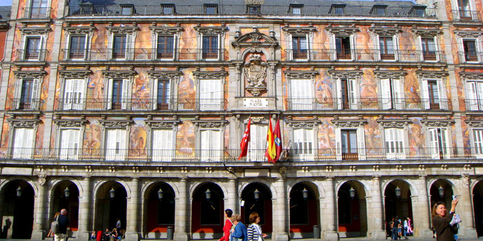 The frescos of Plaza Mayor de Madrid