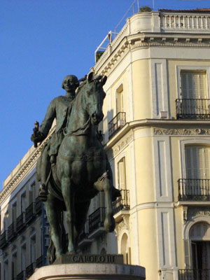 Statue of King Felipe III in Puerta del Sol