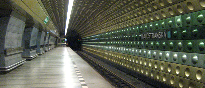 Malostranska Station in Prague
