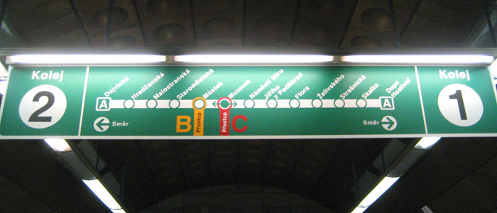 Navigating the Prague metro