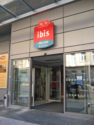 Entrance to Ibis Hotel Wenceslas Square 