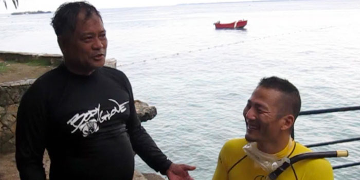 Alfred Alesna, dive master, in Cebu