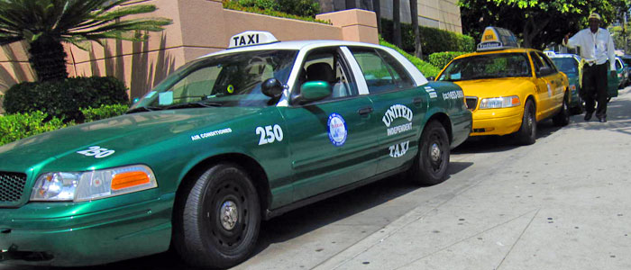 Cabs in Los Angeles