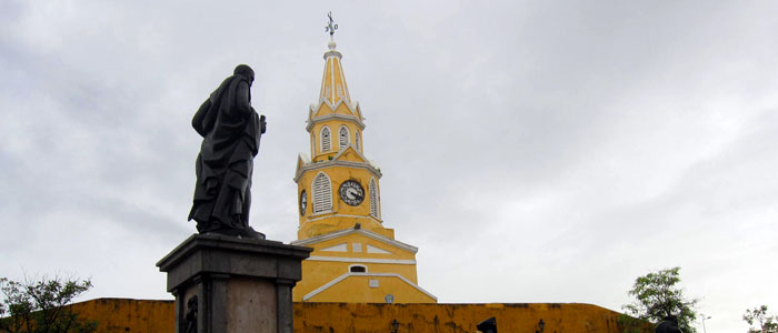 Puerto del Reloj (Clock Tower Gate) in Cartagena Colombia