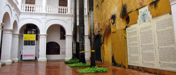 Courtyard of Inquisiiton Palace in Cartagena