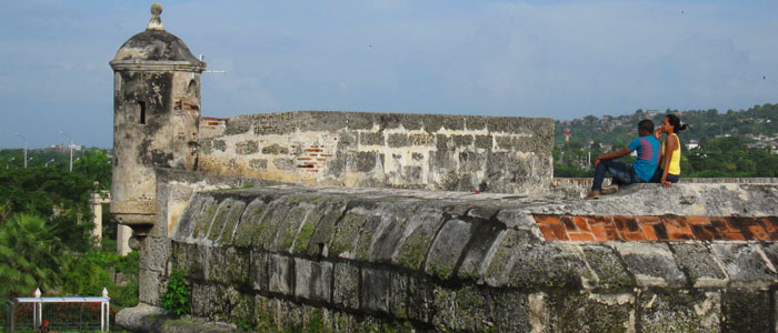 Majestic sites from the top of Cartagena Wall