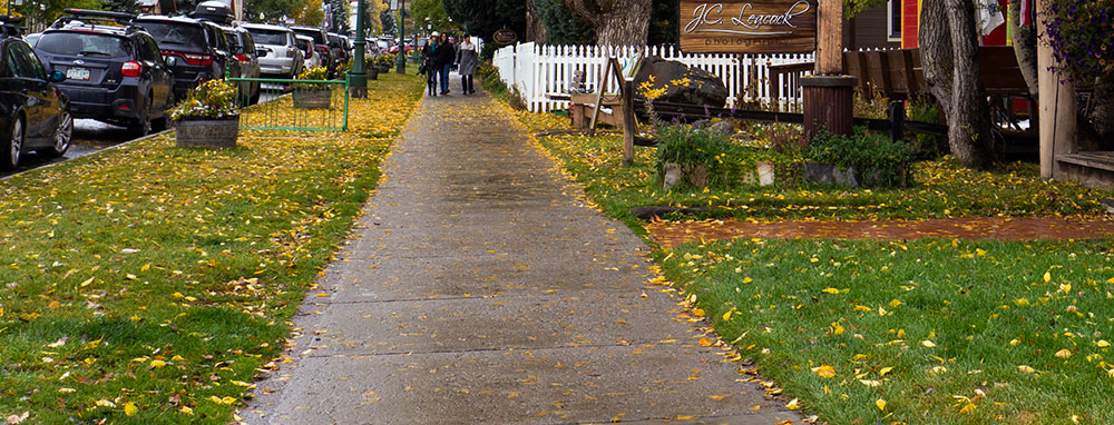 Crested Butte Elk Ave sidewalk
